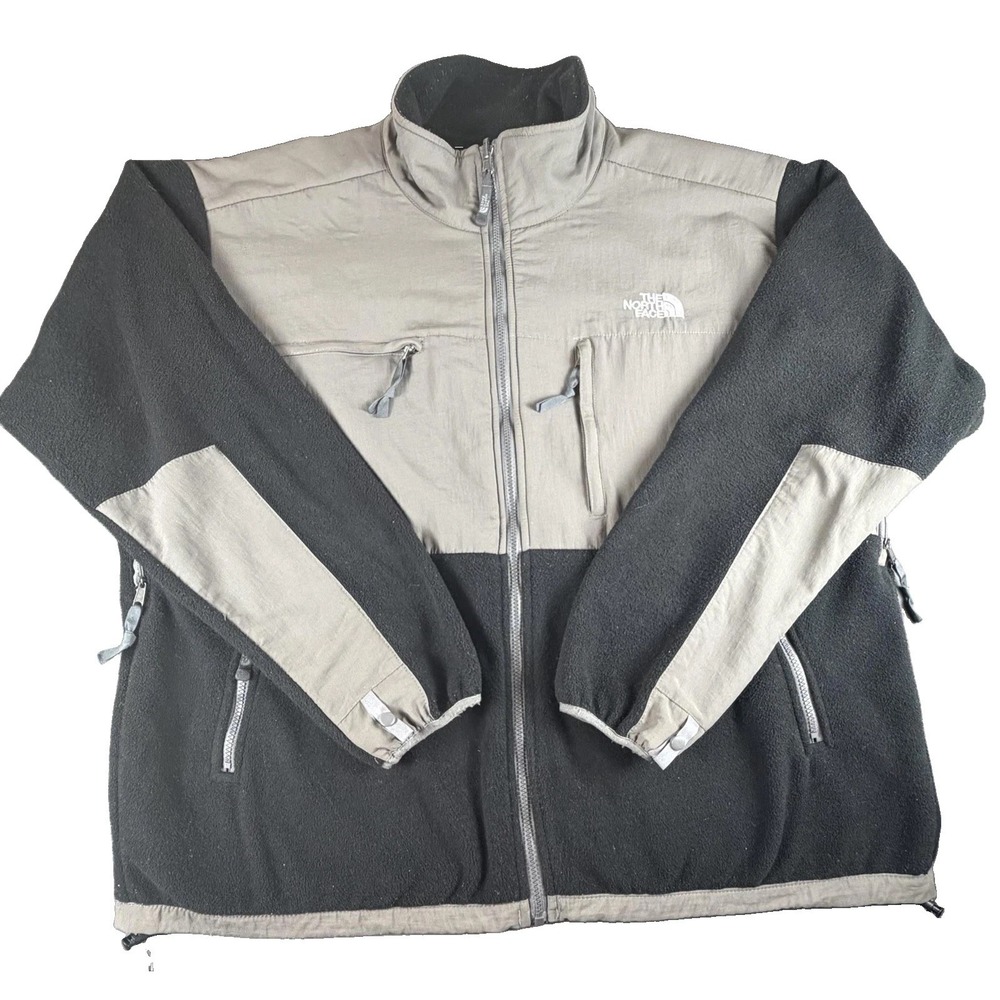 The North Face R-Tek Jacket Mens 3XL Black Fleece Full Zip Colorblock Hiking